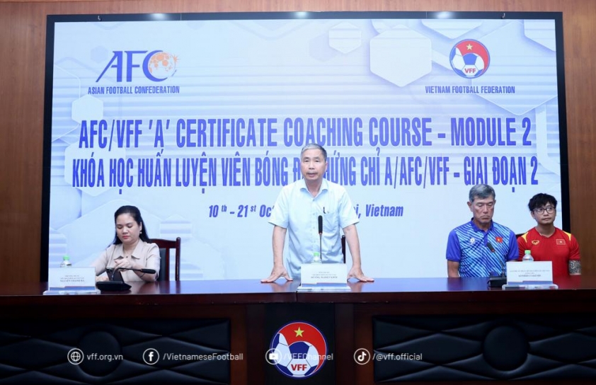 Bế mạc khóa học HLV bóng đá chứng chỉ A/AFC/VFF  545360