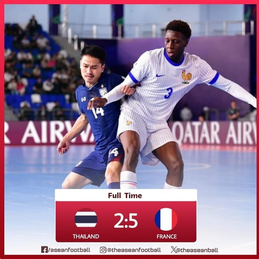 futsal thái lan vs pháp